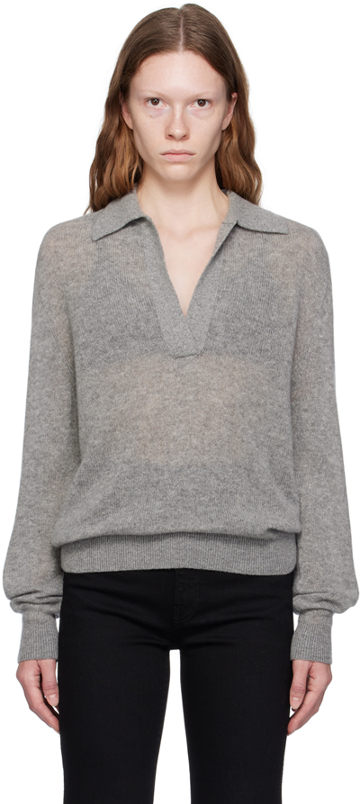 Shop Khaite Gray 'the Jo' Sweater In 244 Warm Grey