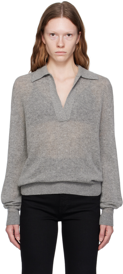 Khaite The Jo Cashmere-blend Jumper In 244 Warm Grey