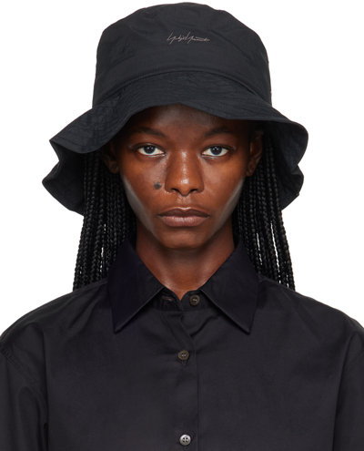 Shop Yohji Yamamoto Black New Era Edition 'bucket-03' Bucket Hat In 1 Black