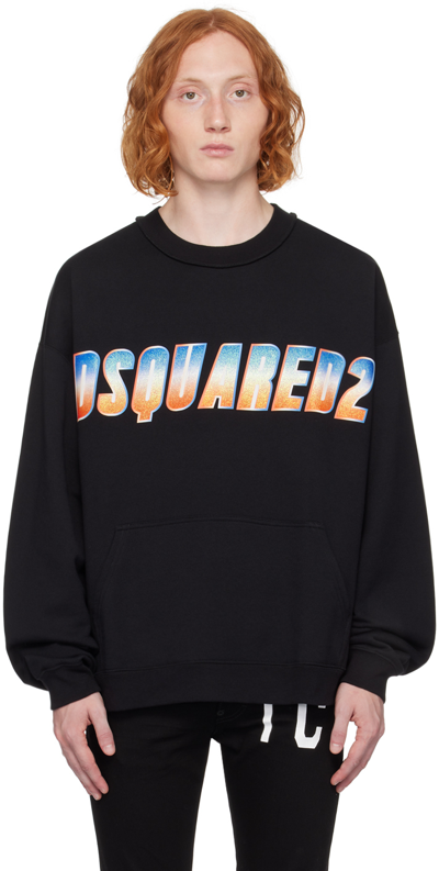 Shop Dsquared2 Black Herca Sweatshirt In 900 Black