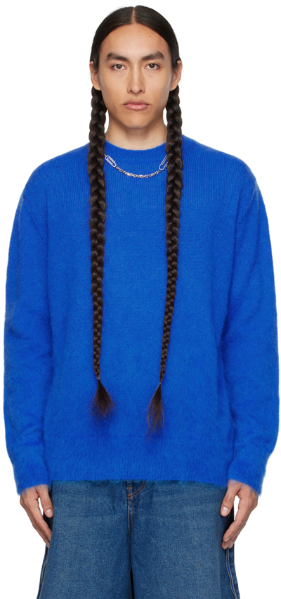 Blue off deals white jumper