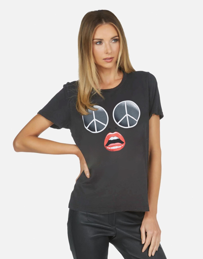 Shop Lauren Moshi X Croft X Retro Peace Face In Onyx