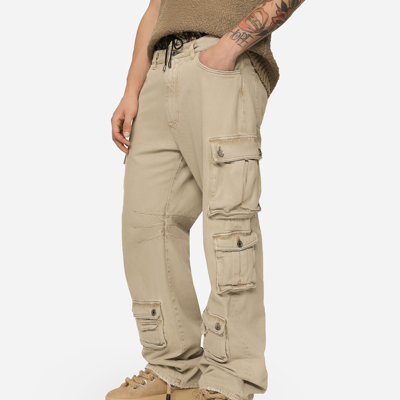 Shop Dolce & Gabbana Multi-pocket Stretch Denim Cargo Pants In Multicolor