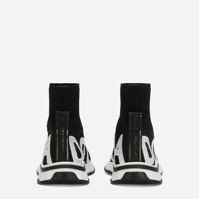 Dolce & Gabbana Logo-print Sock-style Sneakers In Multicolor