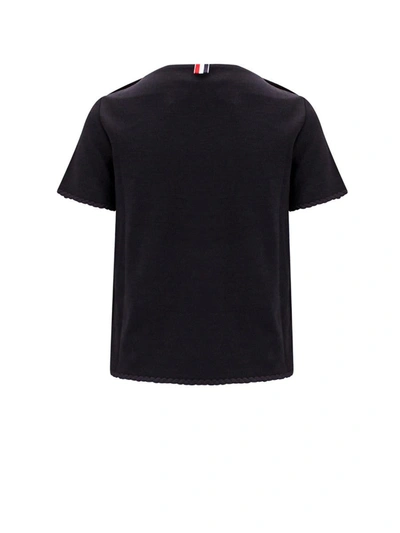 Shop Thom Browne T-shirt In Black