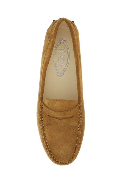 Shop Tod's 'gommino' Driving Shoes In Brown