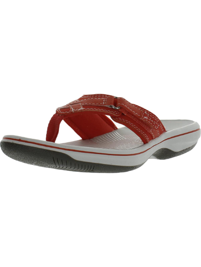 Shop Cloudsteppers By Clarks Breeze Sea Womens Flip-flop Thong Thong Sandals In Red