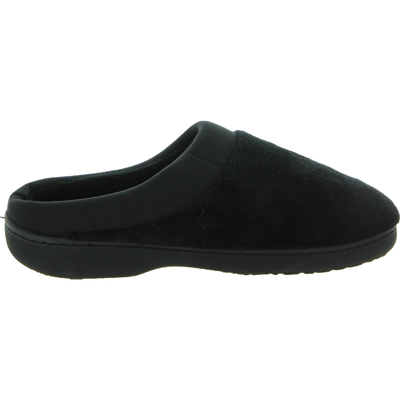 Shop Isotoner Womens French Terry Comfy Slide Slippers In Black