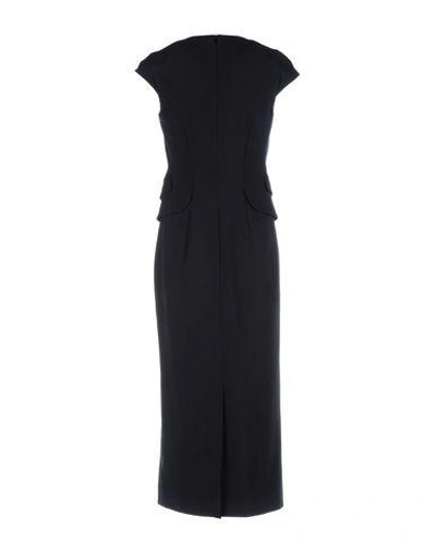 Shop Emporio Armani 3/4 Length Dress In Black