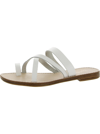 Shop Seychelles Womens Leather Slip On Slide Sandals In White