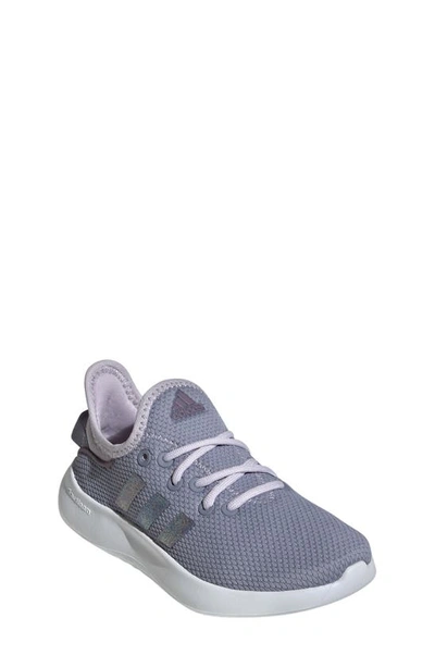 Shop Adidas Originals Kids' Cloudfoam Pure Running Shoe In Silver Violet/ Violet/ White