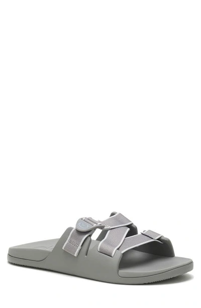 Shop Chaco Chillos Slide Sandal In Outskirt Gray