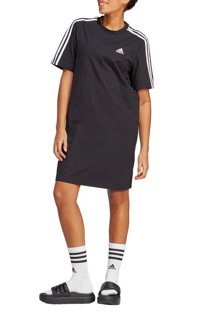 Adidas Originals Adicolor Classics 3-stripes T-shirt Dress In Black |  ModeSens