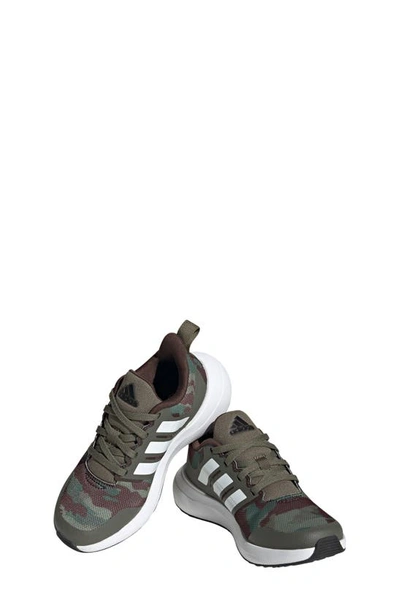 Shop Adidas Originals Kids' Fortarun 2.0 Running Sneaker In Olive Strata/ White/ Black