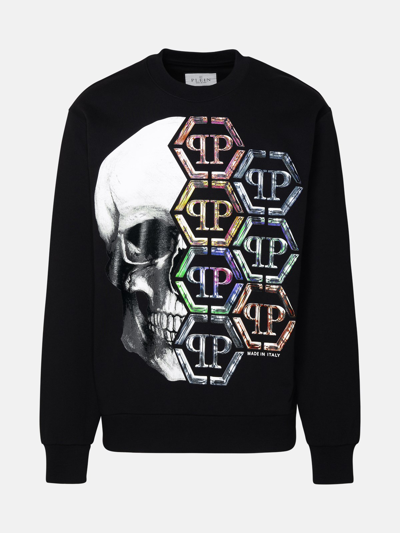 Shop Philipp Plein Skull&plein Sweatshirt In Black Cotton