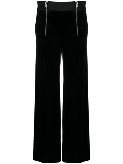 Shop Tom Ford High Waisted Wide Leg Pants In Black