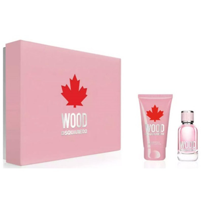 Shop Dsquared2 Ladies Wood Pour Femme Gift Set Fragrances 8011003862702 In Raspberry / White