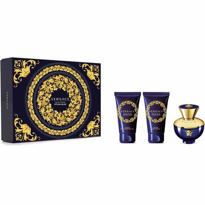 Shop Versace Ladies Dylan Blue Gift Set Fragrances 8011003876747 In Blue / White