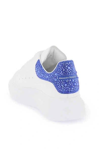 Shop Alexander Mcqueen 'oversize' Sneakers With Crystals In Multicolor