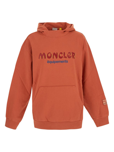 Shop Moncler X Salehe Bembury Hoodie In Orange