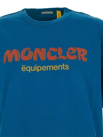 Shop Moncler X Salehe Bembury T-shirt In Blue