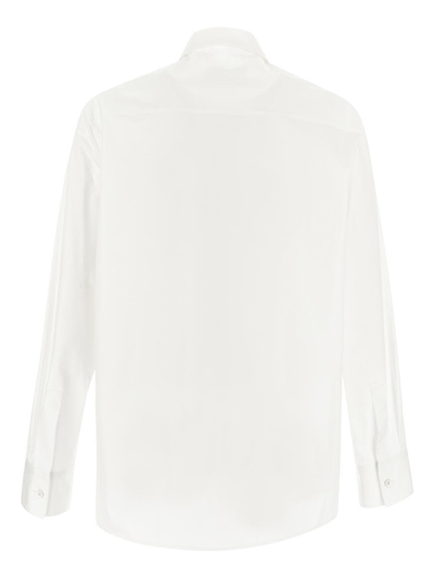 Shop Jil Sander Heavy Organic Cotton Poplin Shirt In White