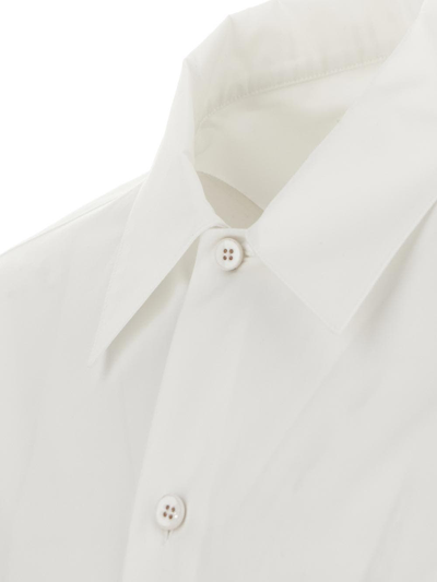 Shop Jil Sander Heavy Organic Cotton Poplin Shirt In White