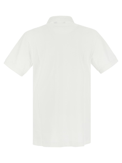 Shop Dolce & Gabbana Cotton Piqué Polo Shirt With Embroidery In White