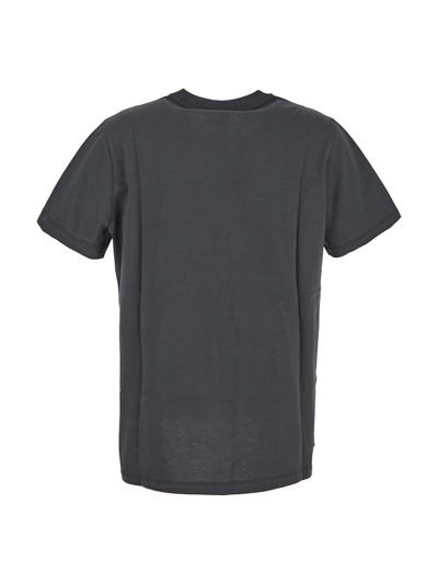 Shop Ganni Maxi Print-t-shirt In Grey
