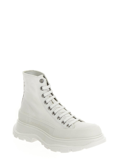 Shop Alexander Mcqueen Tread Slick Boot In White