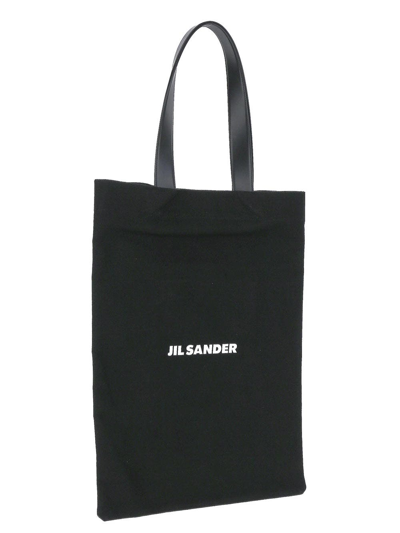 Shop Jil Sander Book Tote Bag In Black