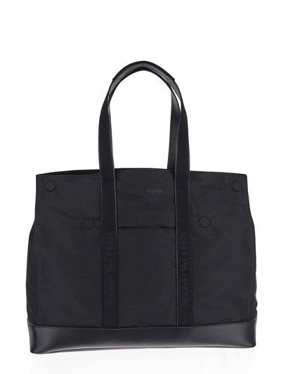 Shop Alexander Mcqueen Tote Bag In Black