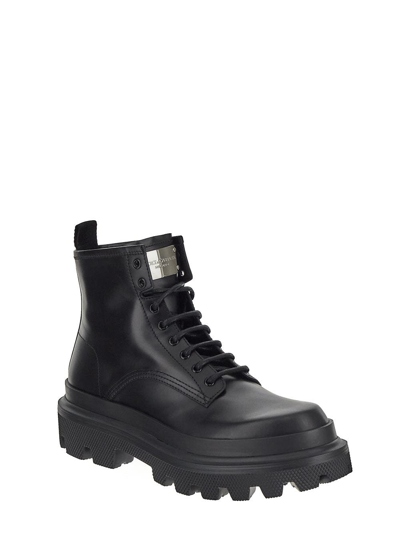 Shop Dolce & Gabbana Brushed Boot In Black