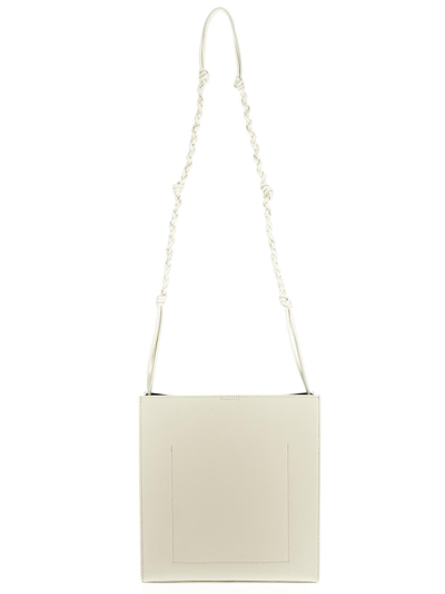 Shop Jil Sander Medium Tangle Crossbody Bag In Ivory