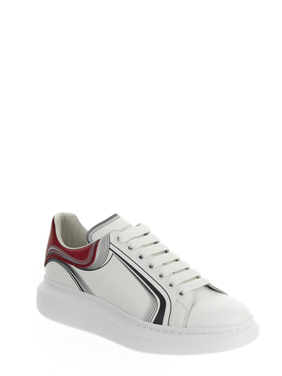 Shop Alexander Mcqueen Oversized Larry Sneaker In White