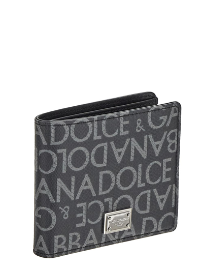 Shop Dolce & Gabbana Coated Jacquard Bifold Wallet