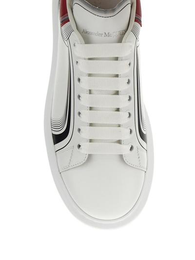 Shop Alexander Mcqueen Oversized Larry Sneaker In White