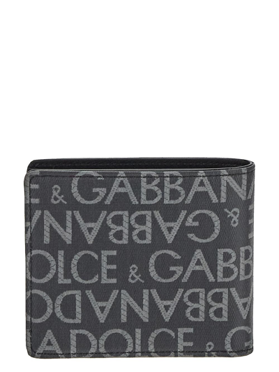 Shop Dolce & Gabbana Coated Jacquard Bifold Wallet