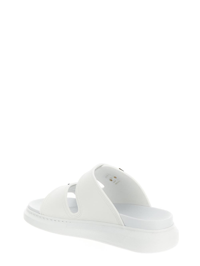 Shop Alexander Mcqueen Hybrid Slide In Ivory