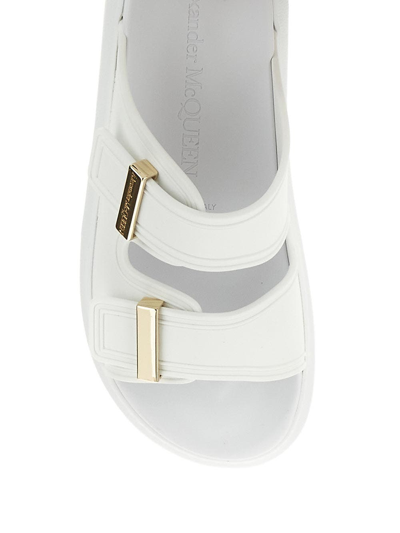 Shop Alexander Mcqueen Hybrid Slide In Ivory