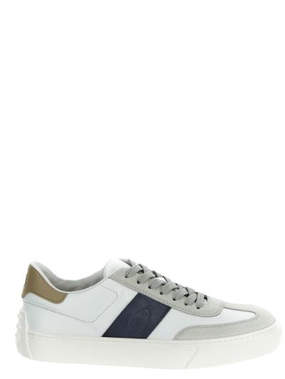 Shop Tod's Tabs Sneakers In White