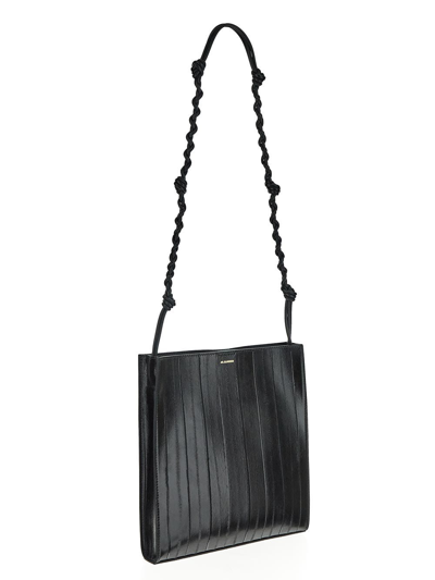 Shop Jil Sander Tangle Medium Crossbody Bag In Black