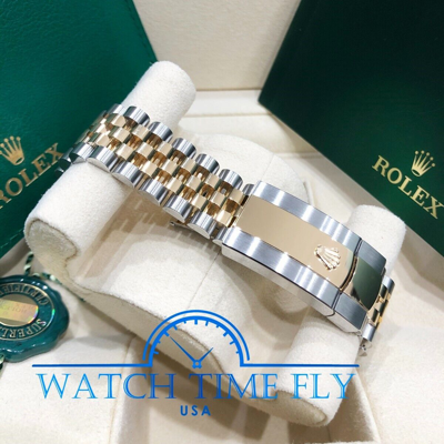 Pre-owned Rolex 2022 Datejust 41mm 126333 White Index Dial Jubilee Bracelet Fluted Bezel