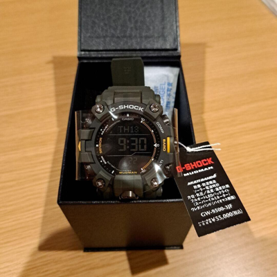 Pre-owned Casio G-shock Master Of Mudman Triple Sensor Model Gw-9500-3jf Watch Japan