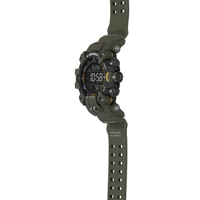 Pre-owned Casio G-shock Mudman Gw-9500-3jf Master Of Carbon Core Atomic Solar Men Watch