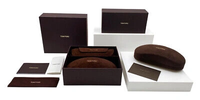 Pre-owned Tom Ford Ft0844 Ani Sunglasses Cat Eye 58mm & Authentic In Gradient Brown Mirror