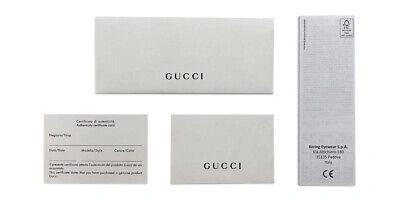 Pre-owned Gucci Gg1000sk Sunglasses Women Black Square 55mm 100% Authentic In Gray