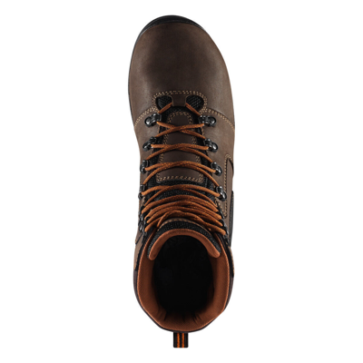 Pre-owned Danner ® Vicious 8" Composite Toe Waterproof Work Boots 13868 - In Brown