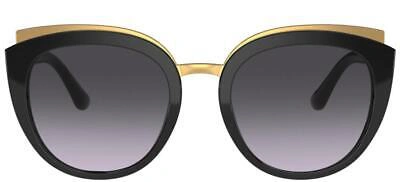 Pre-owned Dolce & Gabbana Print Family Dg4383 Black/grey 54/21/145 Women Sunglasses In Gray