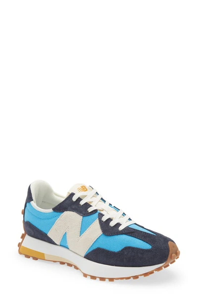 Shop New Balance 327 Sneaker In Vibrant Sky/ Natural Indigo